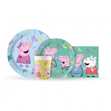 Paper plates Peppa Pig (Hasbro), next generation, 23 cm, 8 pcs (plastic-free) 1