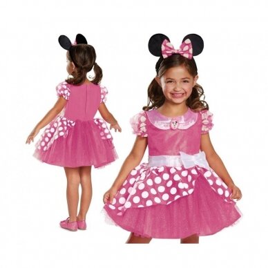 Minnie Pink Deluxe role-play costume - Minnie Mouse (licensed), size S (5-6 yrs)