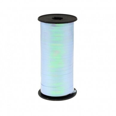 Iridescent ribbon, light blue, 100y (92 m)