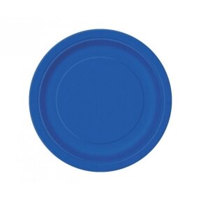 Paper plates, blue, 22 cm, 16 pcs.