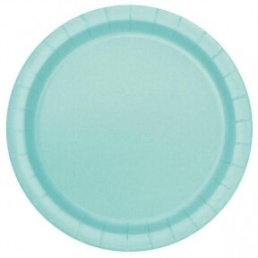 Paper plates, mint, 22cm, 16 pcs