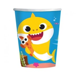 8 Cups Paper "Baby Shark" 250 ml