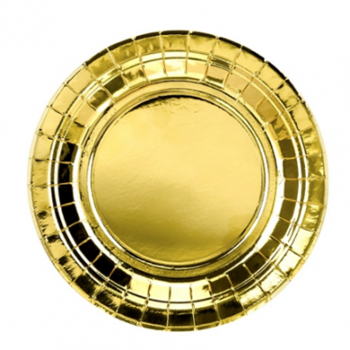 Plates, gold, 18cm