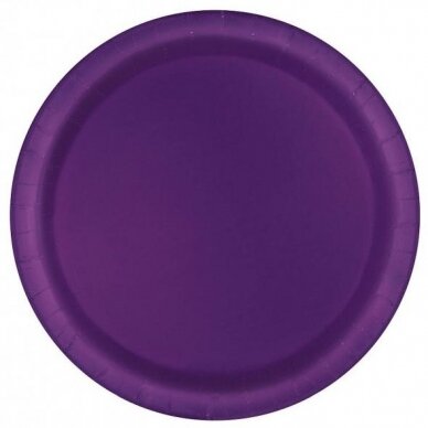 Paper plates, dark violet , 22 cm, 16 pcs.