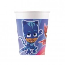 Puodeliai plastikiniai "PJ Masks" (8vnt/200ml)