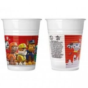 Plastic cups (WM), Paw Patrol - Ready for Action (Nickelodeon), 200ml, 8 pcs (SUP label)