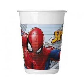 Plastic cups (WM) Spiderman Crime Fighter 200ml, 8 pcs (SUP label)