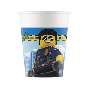 Paper cups (WM), Lego City, 200ml, 8 pcs. (SUP label)