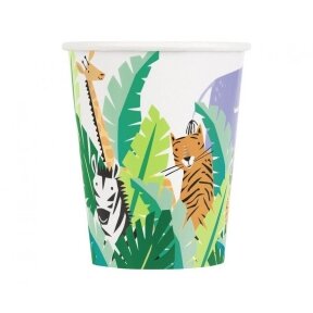 Paper cups Animal Safari, 266 ml, 8 pcs (sup label)