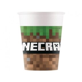 Paper cups (WM) Minecraft, 200ml, 8 pcs. (SUP label)