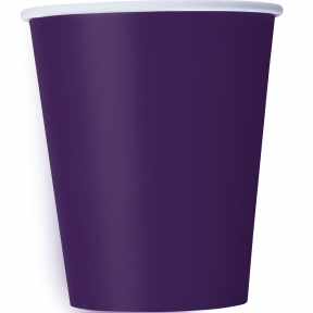 Paper cups, Deep Purple, 14 pcs