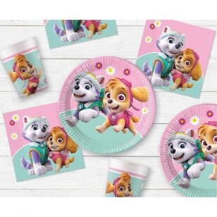 Puodeliai popieriniai "Paw Patrol Skye and Everest" (8vnt/200ml)