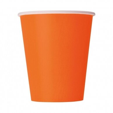 Paper cups, orange, 14 pcs.