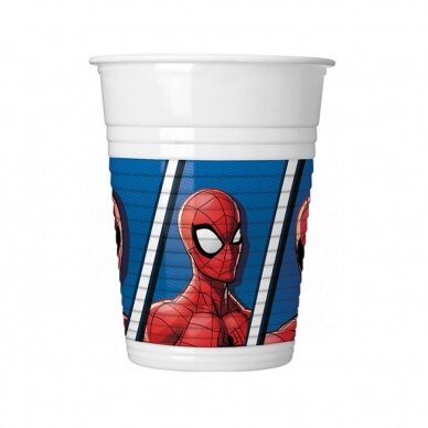 Plastic cups - Spider Man Team Up Marvel, 200 ml, 8 pcs