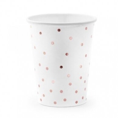 Cups Polka Dots, white, 260ml