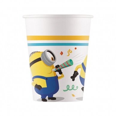 Paper cups (WM) Minions Rise of Gru, 200ml, 8 pcs (SUP label)