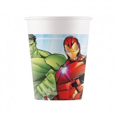 Paper cups (WM), Mighty Avengers (Marvel), 200ml, 8 pcs (SUP label)