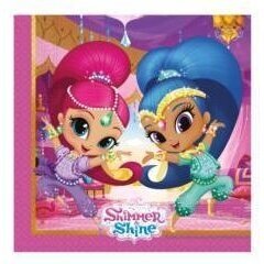 20 paper napkins Shimmer Shine 33 cm