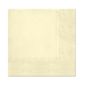 Paper napkins PAW, Champagne, solid colour, 33 x 33 cm / 20 pcs.