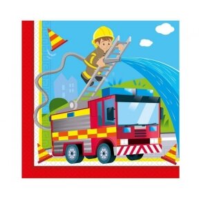 Paper napkins Firefighters 33x33 cm, 20 pcs.