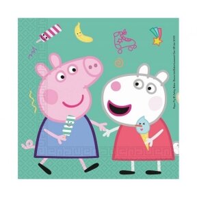 Paper napkins Peppa Pig, size 33x33 cm, 20 pcs