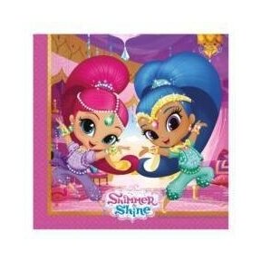 20 paper napkins Shimmer Shine 33 cm