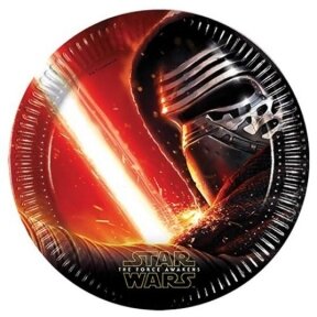 Paper plates Star Wars (Disney), 23cm, 8 pcs (plastic-free)