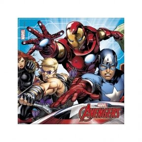 Paper napkins Mighty Avengers, 33x33 cm, 20 pcs.