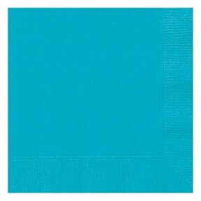 Paper napkins, caribbean blue, 20 pcs