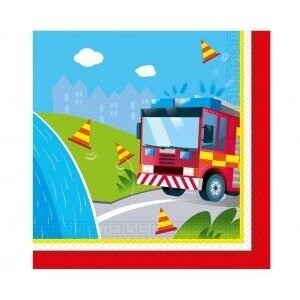 Paper napkins Firefighters 33x33 cm, 20 pcs. 1