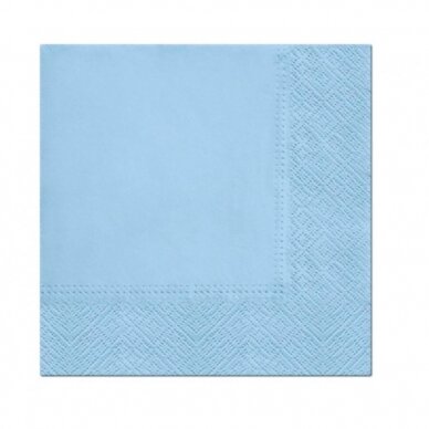 Paper napkins , solid colour, powder blue 33 x 33 cm / 20 pcs.