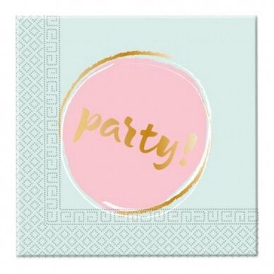 Paper napkins Elegant Party, size 33 x 33 cm, 20 pcs.