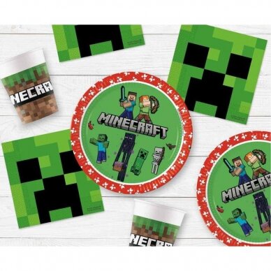 Paper napkins Minecraft, 33x33 cm, 20 pcs. 1