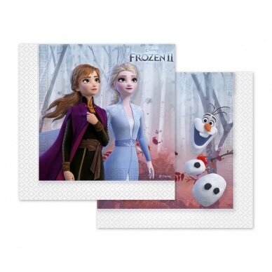 Paper napkins Frozen 2, 33x33 cm, 20 pcs