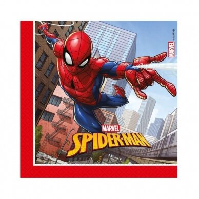 Paper napkins Spiderman Crime Fighter, 33x33 cm, 20 pcs.