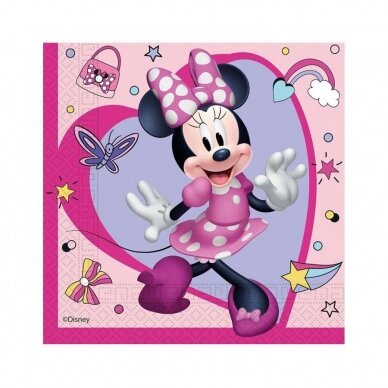 Paper napkins Minnie Junior, size 33 x 33 cm, 20 pcs.