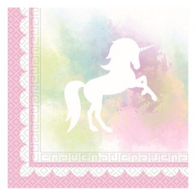 Unicorn paper napkins, 33x33 cm, 20 pcs