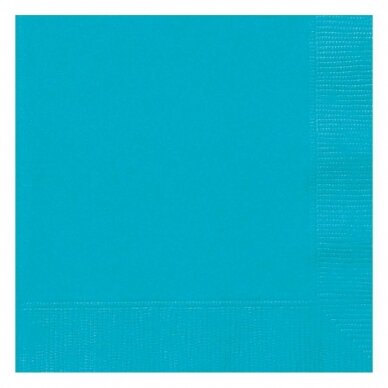 Paper napkins, caribbean blue, 20 pcs