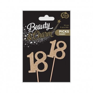 B&C Picks 18, gold, 6 pcs 1