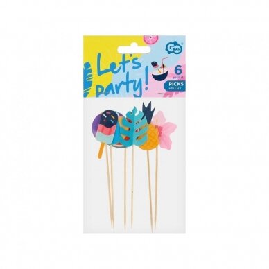 Picks Summer - Let's party, 6 pcs 1