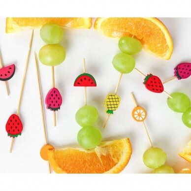 Cocktail picks "Sweet fruits", length 12 cm, 24 pcs 2