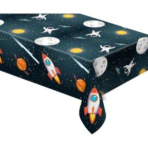 Plastic tablecloth "Rocket Space" 120x180 cm (Kopija)