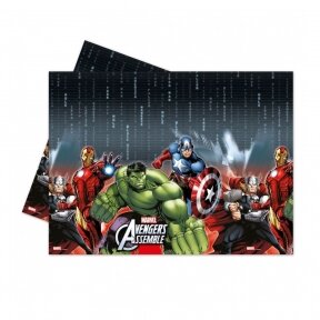 Plastic Table cover Mighty Avengers, size 120 x 180 cm, 1 pcs.