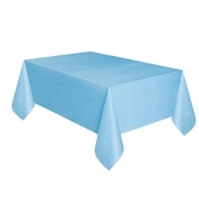 Tablecloth, light blue, 274 x 137 cm