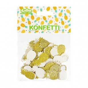 Stalo konfeti "Ananasas" , aukso (18 g)