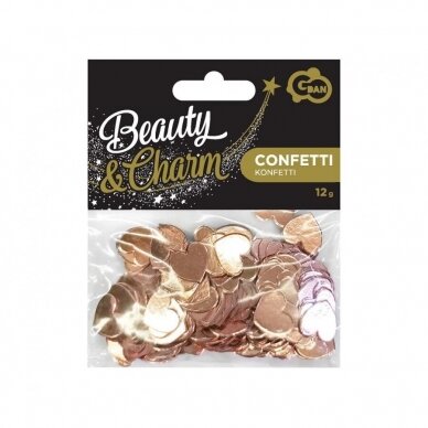 Paper confetti Hearts, rose-gold, 12 g 1