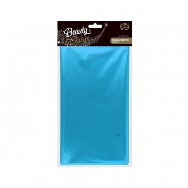 Foil tablecloth B&C metallic light blue, 137 x 183 cm 1