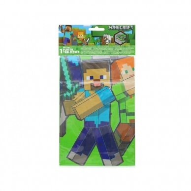 Plastic table cover Minecraft, 120x180 cm 1