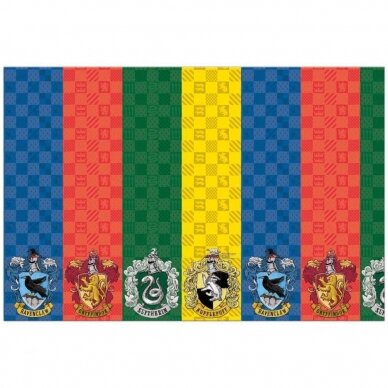 Staltiesė popierinė su Hariu Poteriu "Harry Potter Hogwarts Houses" (120x180 cm)