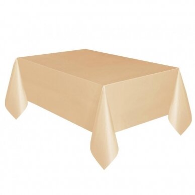 Foil table cover rose-gold, 137 x 274 cm